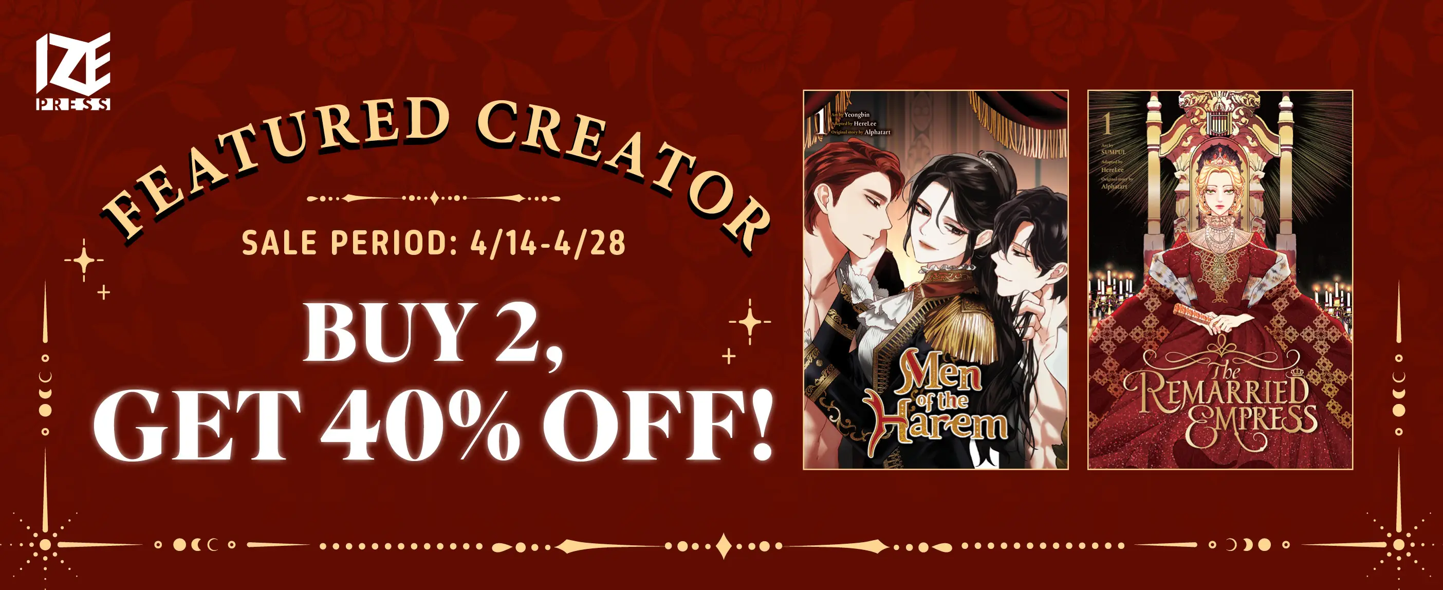 Featured Creator - Buy 2, Get 40% OFF
