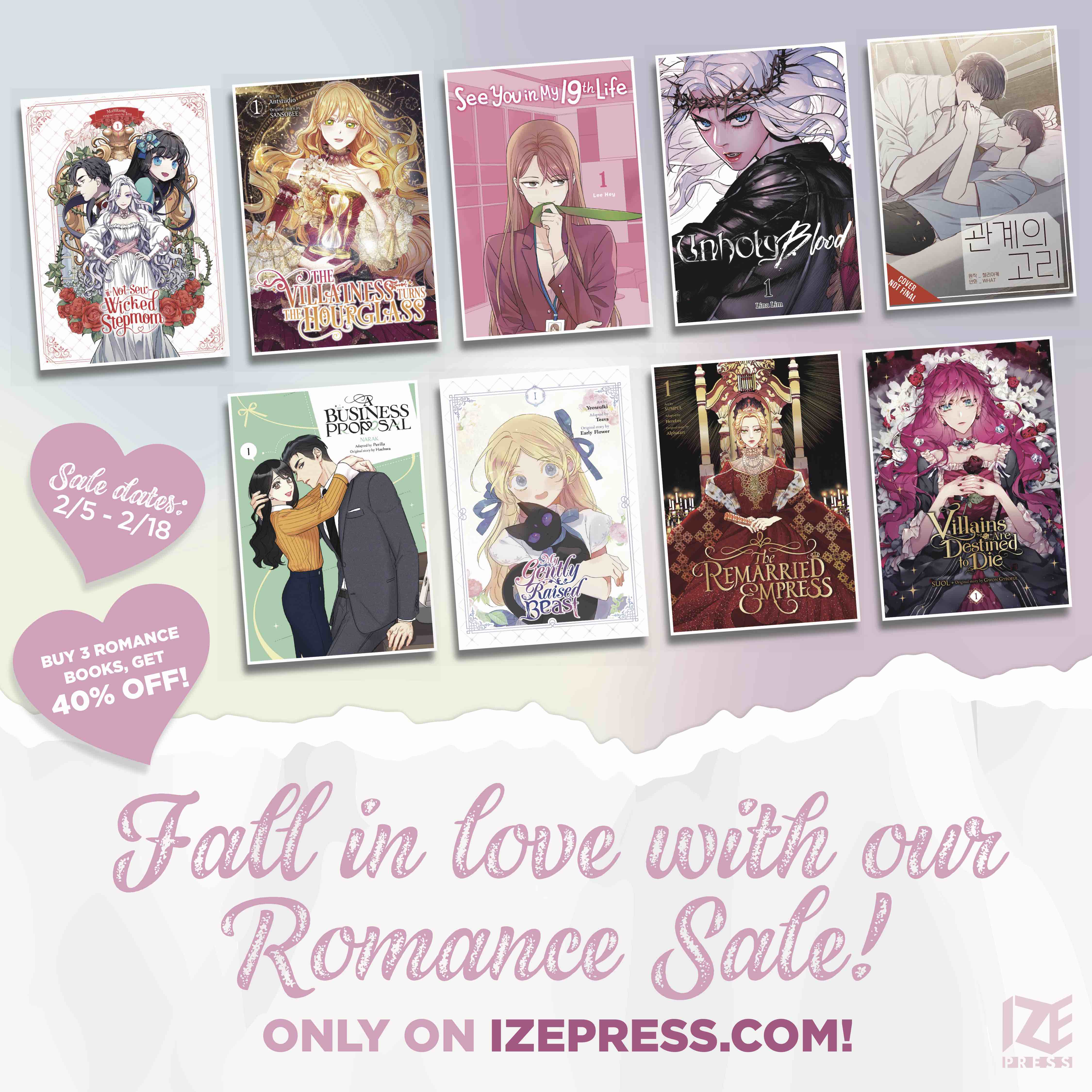 Spread the Love with This Ize Press Romance Sale!